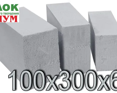 фото Газосиликатный блок ВКБлок PREMIUM 100х300х625 D500 B2.5 F50 ГОСТ 31360-2007 (под.120шт. 2,25 м3)