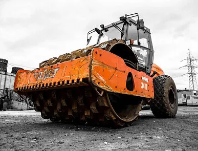 фото Аренда грунтового кулачкового катка с бандажом HAMM