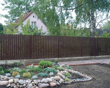 фото Забор из штакетника