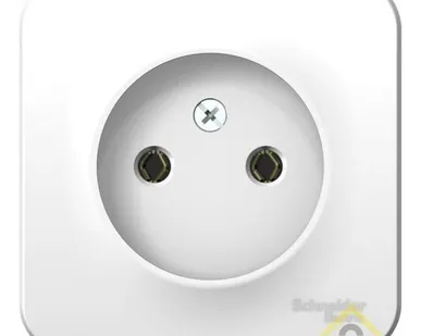 фото Розетка 1-м ОП BLANСA 16A б/заземл. бел. SchE BLNRA000111