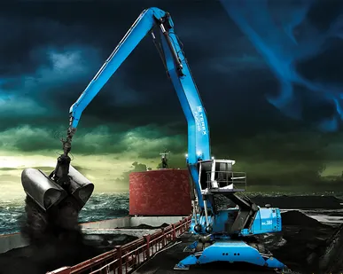 фото Грейферный перегружатель TEREX/FUCHS MHL -380