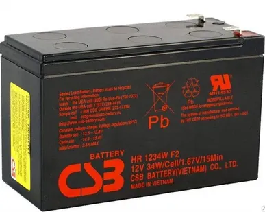 фото Аккумуляторная батарея CSB HR1234W F2 (12В 9Ач)