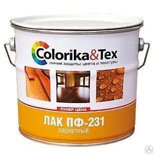 Фото №0 Лак СЛКЗ паркетный "Сolorika&amp;Tex" матовый 0,8л.