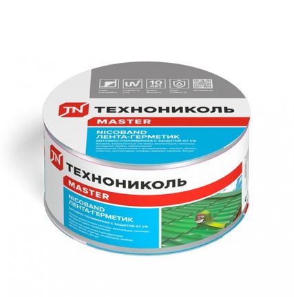 Фото №0 Лента-герметик 75мм*10 м NICOBAND серебристый
