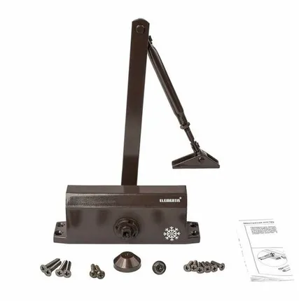 Фото №0 Доводчик Elementis 603 EN3 с фиксацией Коричневый RAL8019