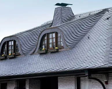 фото Сланцевая кровля