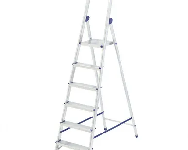 фото Стремянка алюминиевая с органайзером &quot; УНИВЕРСАЛ&quot;, 6 ступеней Сибртех