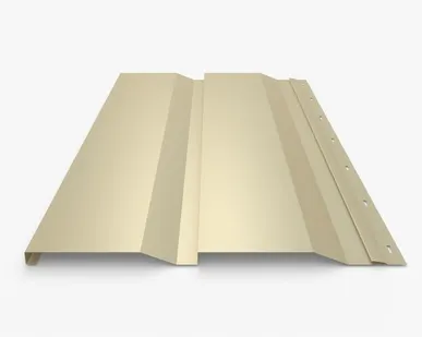 фото Сайдинг Металлический сайдинг «Корабельная доска» 0.47-0.50 мм RAL 1015, Бежевый