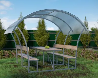 фото Беседка дачная из профиля 20*40