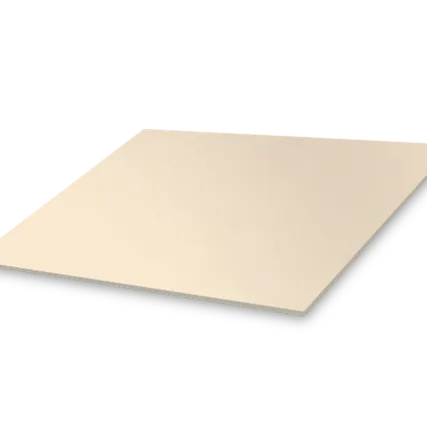 Фото №0 Лист с полимерным покрытием 0,45 мм пэ в пленке ral1015 светлая слон кость