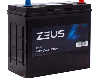 фото Аккумулятор ZEUS Asia 55B24L 50 Ач о.п.