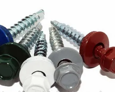 фото Саморезы кровельные цветные 4,8х70