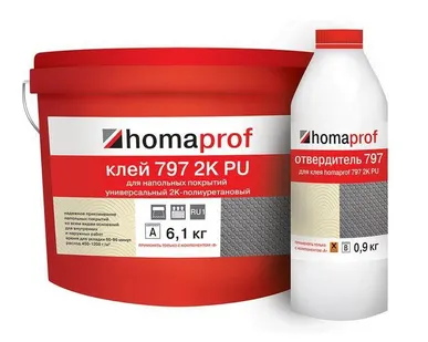 фото Клей Homaprof 797 2K PU, 7 кг