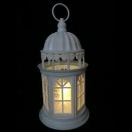 фото Светильник декоративный "Фонарь"  LN2-LD10-WW-ВО 26х13см 10 LED бел. SHLights 4690601047366