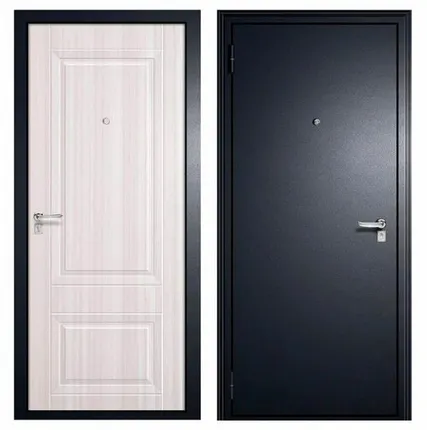 Фото №0 Дверь входная Элит Строй (Сибирь-Профиль) металл/МДФ, Антик серебро/Беленый дуб 2050х860мм, ЛЕВАЯ