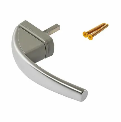 Фото №0 Ручка оконная Roto Swing, 37 мм, серебро, с винтами