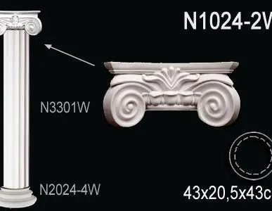 фото Колонна в комплекте Perfekt ( N3301-1W + N1024-2W + N2024-4W )