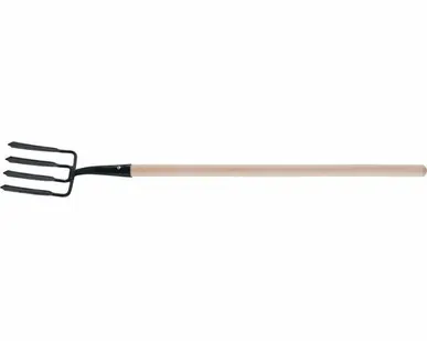 фото Вилы 4 - х рогие, 190 х 220 х 1320 мм, кованые, деревянный черенок АРТИ 63804