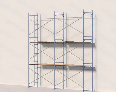 фото Леса рамные строительные ЛРСП-40 6х6 м (2 яруса под настил)