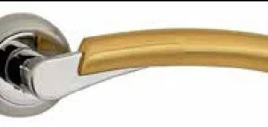 фото Ручка дверная "Виола", бронза ант./лат.бл.