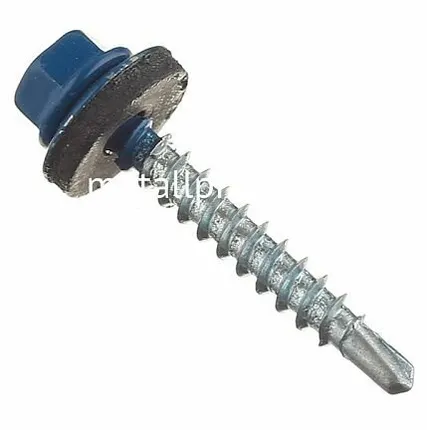 Фото №0 Саморез кровельный синий 4,8x29 ral 5005 (упаковка) 250 шт