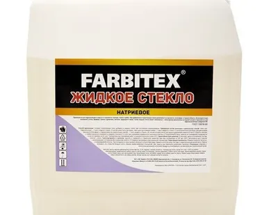 фото Жидкое стекло 7кг, FARBITEX