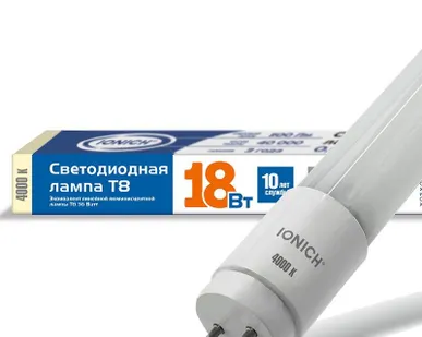 фото Лампа светодиодная ILED-SMD2835 T8 1200-18-2100-220-4-G13 IONICH 1511