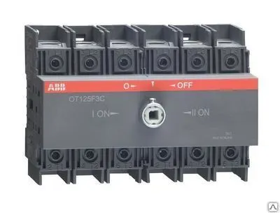 Фото №0 Рубильник реверсивный (перекидной) OT 80 F3C 80A ABB
