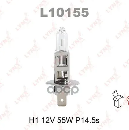 Фото №0 Лампа H1 12V 55W P14.5s LYNXauto арт. L10155