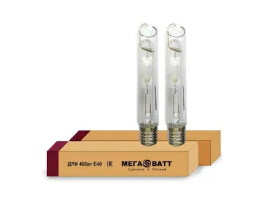 фото Лампа газоразрядная металлогалогенная ДРИ 400/4000К E40 (25) МЕГАВАТТ 02973