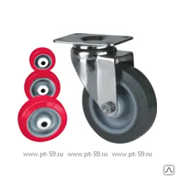 Фото №0 Колесо поворотное с площадкой Lema EDS2-PU-75-80-5