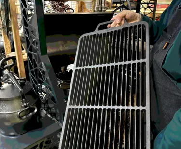 фото Чугунная решетка гриль 550/330/20 мм Россия