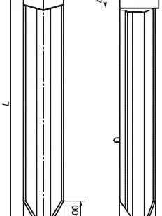 фото Анкер железобетонный АС-2.7 2,7х0,67/0,50х0,37