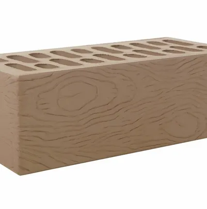 Фото №0 Кирпич лицевой керамический Мокко «Ясень» пустотелый полуторный