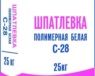 фото Шпатлевка полимерная белая С-28
