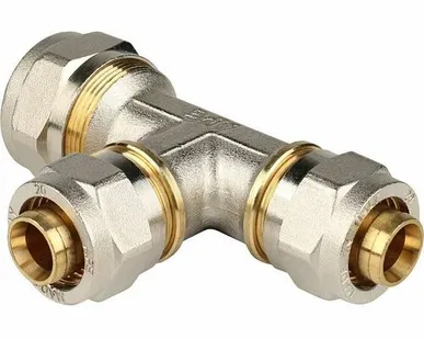 фото Тройник переходной STOUT 26х20х20 для металлопластиковых труб винтовой