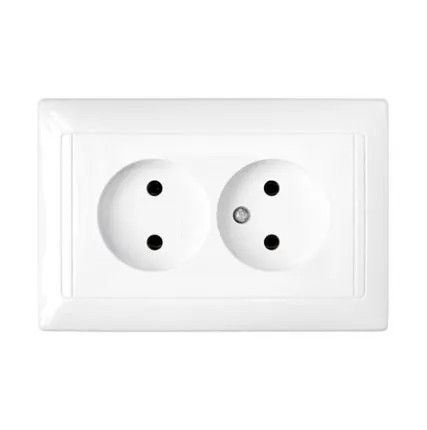 Фото №0 СВЕТОПРИБОР Розетка 2 мест. Стиль б/з СУ белая 16А 250В РС16-307 СВЕТОПРИБОР