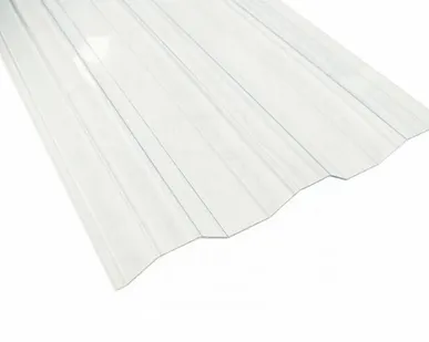 фото Профилированный поликарбонат 1,3 мм трапеция 1050х4000 прозрачный