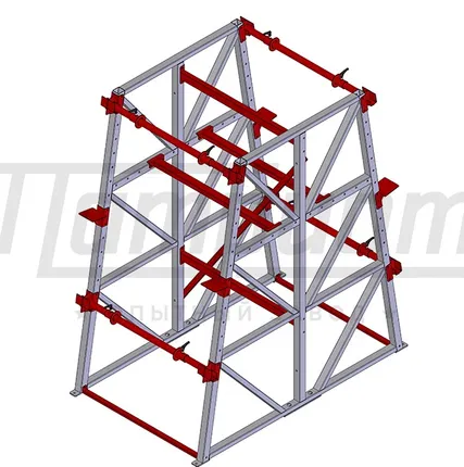 Фото №0 Сдвоенный стеллаж для кабеля СК2 2,3-2