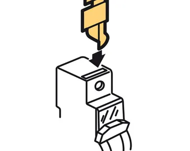 фото Комплект из 4 пломбируемых крышек для винтов, для автомат. выкл. DX3 с шириной полюса 1 модуль 406304 Legrand