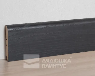 фото Смартпрофайл Стронг Плинтус МДФ Smartprofile Strong 80М Дуб серена графит
