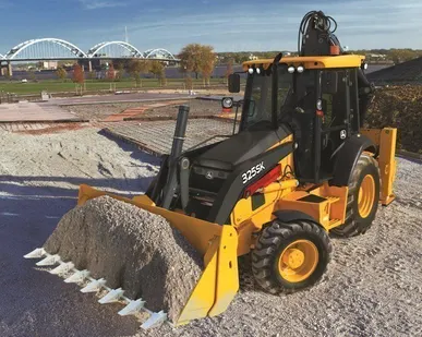 фото Экскаватор погрузчик John Deere 325