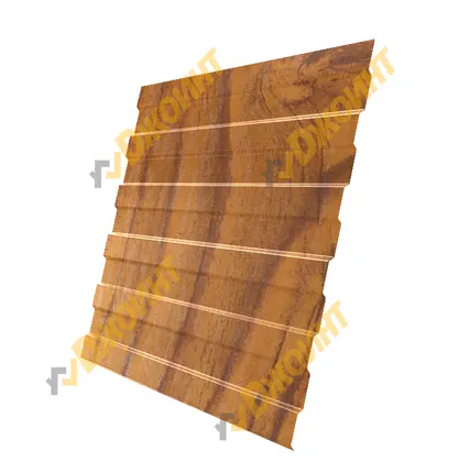 Фото №0 Профнастил С-10 0,5 Printech Wood 3D (3D Дерево)