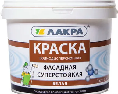 фото ЛАКРА краска ВД фасадная (14кг)