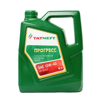 Фото №0 Масло моторное полусинтетическое Татнефть Прогресс 10W-40 4 л 10W-40