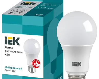 фото Лампа светодиод. IEK A60 13W E27 холод