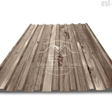 Фото №0 Профнастил МП-20х1100 Printech | Серый дуб