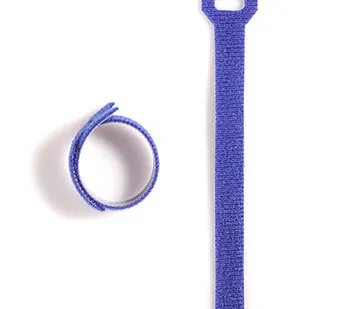 фото Хомуты-липучки 230x13мм (упак: 10 шт / 1 цвет / синий)