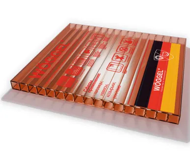 фото Сотовый поликарбонат WOGGEL Коричневый 16 мм (2,1*6 м)