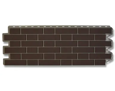 фото Фасадная панель (АП) "КИРПИЧ КЛИНКЕРНЫЙ" Коричневый 1220*440 мм (раб.размер 1128*425)